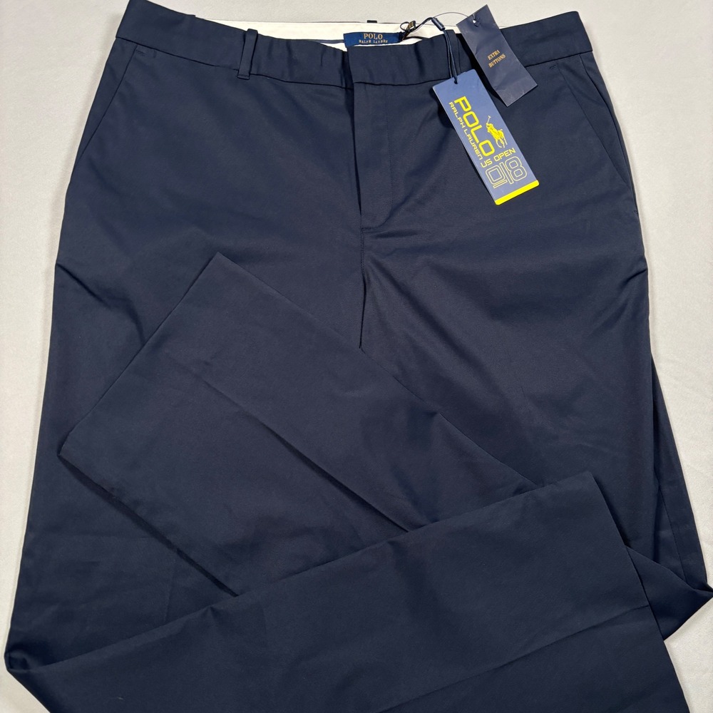 Polo Ralph Lauren Pants Women 12 Navy Blue US Open 2018 Tennis Trousers NEW